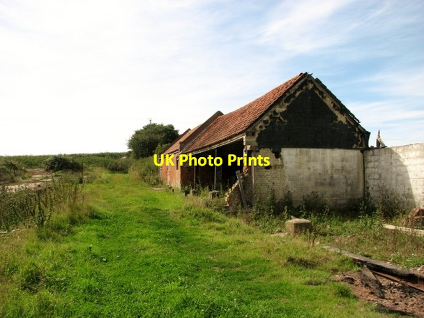 Photo 6"x4" Track past old farm buildings Nogdam End c2017