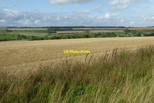 Photo 6"x4" Farmland above Compton Abdale Compton Abdale c2017