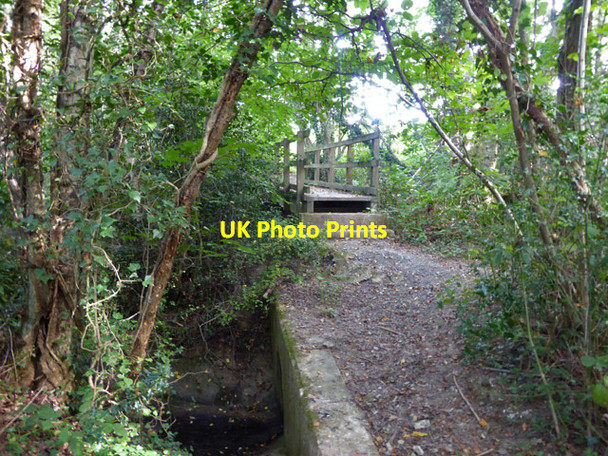 Photo 6"x4" Culvert and footbridge Crabbet Park c2017