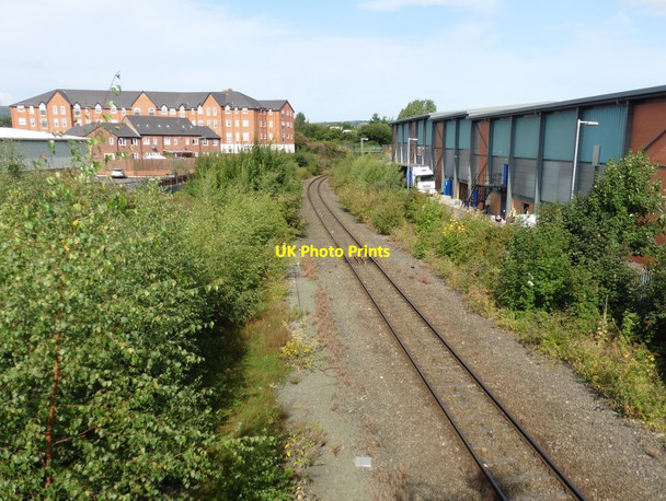 Photo 6"x4" Railway line connecting Wrexham Central to Wrexham General Wrexham\/Wrecsam c2017