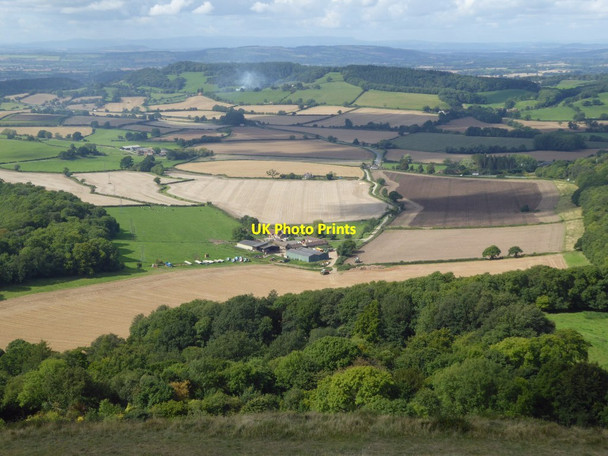 Photo 6"x4" View to the west from the Herefordshire Beacon Barton Court\/SO7440 c2017
