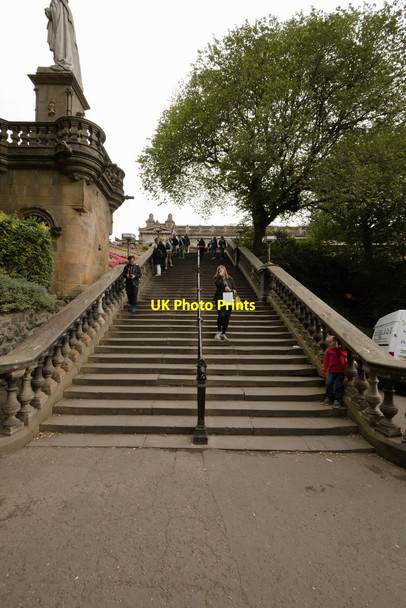 Photo 6"x4" Steps, Princes Street Gardens Edinburgh c2017
