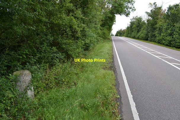 Photo 6"x4" Old Milepost Longstowe c2017