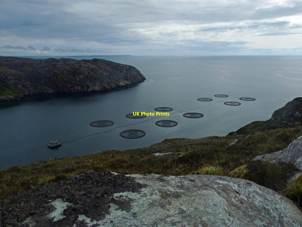 Photo 6"x4" Fish farm, Loch Odhairn, Isle of Lewis Tom an Fhuadain c2017