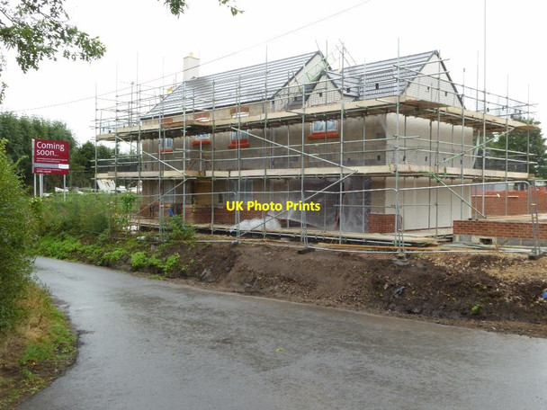 Photo 6"x4" House under construction Twyning Green c2017