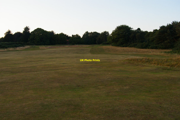 Photo 6"x4" Aldeburgh Golf Course: view along a fairway from the public footpath Aldeburgh c2017