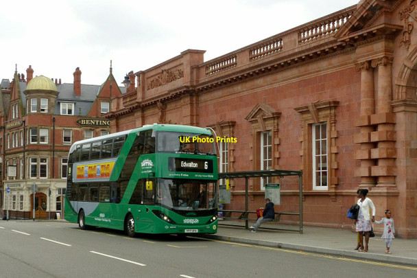 Photo 6"x4" Nottingham City Transport bio-gas bus at Nottingham Station Nottingham\/SK5641 c2017
