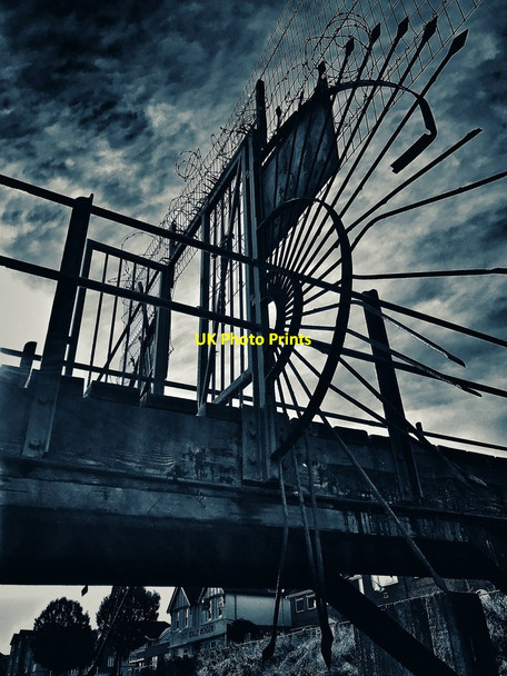 Photo 6"x4" Pier at low tide Gosport\/SU5900 c2020