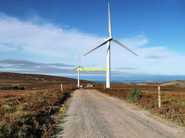 Photo 6"x4" Bowbeat Wind Farm Turbines Eddleston c2020