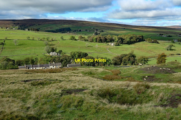 Photo 6"x4" Old mine shafts & quarries above Fell View Dirt Pot c2020