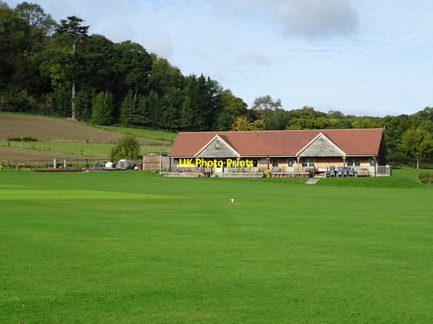 Photo 6"x4" Cricket pavilion at Eastnor Clencher's Mill c2020