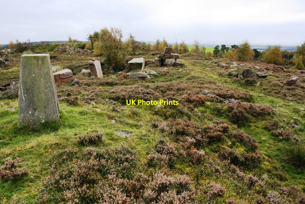 Photo 6"x4" Triangulation pillar in Blaze Fell quarry (disused) Nunclose c2020