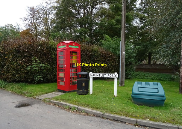 Photo 6"x4" K6 telephone box on Gauntlet Road, Bicker Bicker c2020