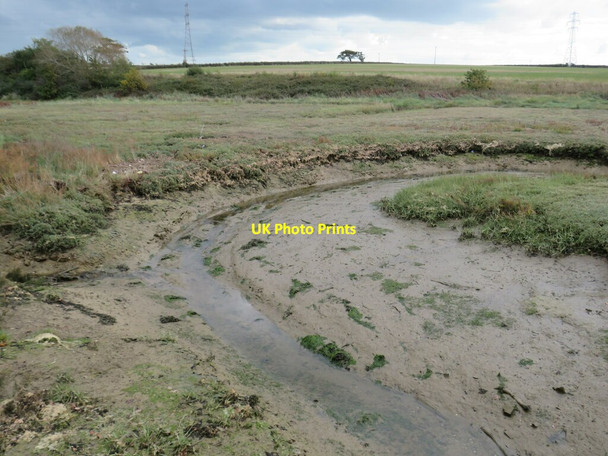 Photo 6"x4" Tidal channel near Whippingham Whippingham c2020 P1