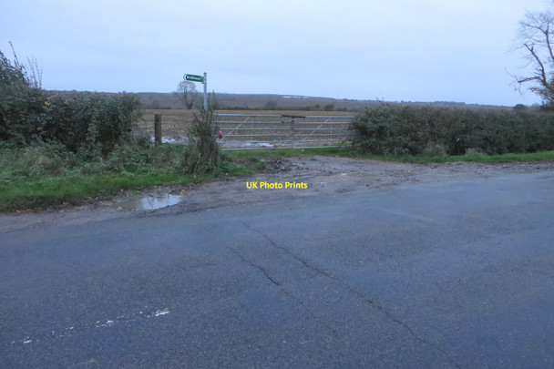 Photo 6"x4" Bridleway to Knotting Newton Bromswold c2020