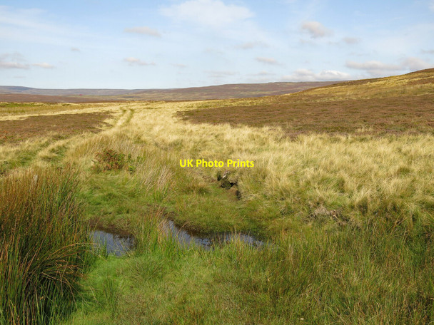 Photo 6"x4" Ford on a track across moorland east of Shittlehope Edge Frosterley c2020