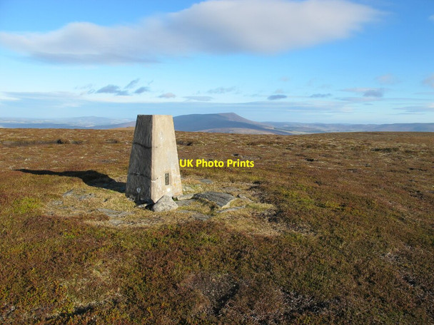 Photo 6"x4" Trig Pillar on Carn a Ghille Chearr Carn Eachie c2020