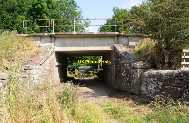 Photo 6"x4" Railway bridge over track towards A596 at Spittal Farm Kirkland\/NY2648 c2019