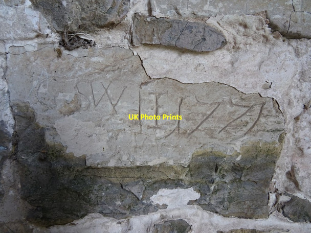 Photo 6"x4" Historic graffiti Ashleworth c2020