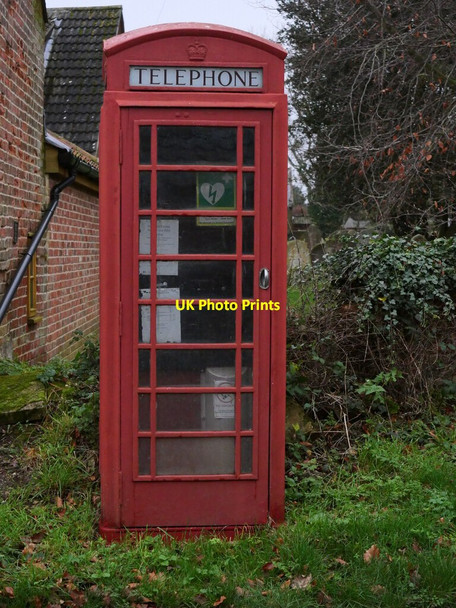 Photo 6"x4" Disused telephone box North Walsham c2020
