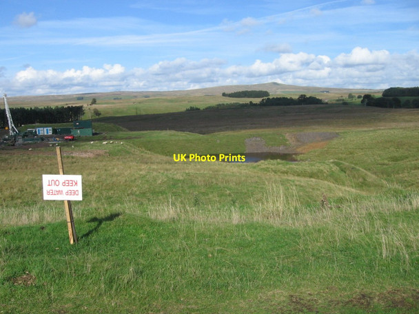 Photo 6"x4" Pond and drilling works Smallburn\/NS6826 c2006