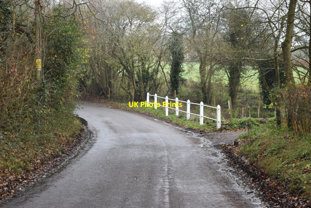 Photo 6"x4" Dip in Upham Street at Slash Pond Lower Upham c2020