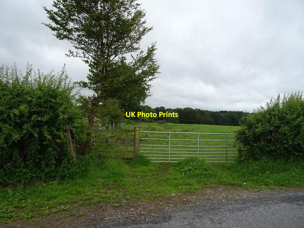 Photo 6"x4" Bridleway and field entrance off Acres Lane Harome c2020