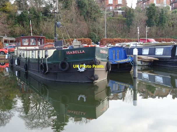 Photo 6"x4" Dutch barge in Diglis Basin Worcester c2020