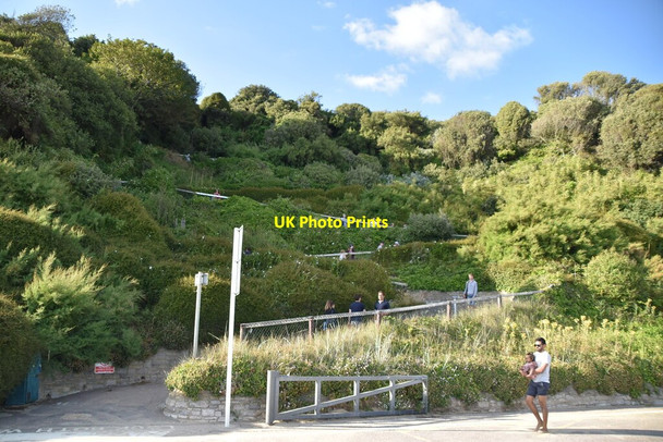Photo 6"x4" Path up East cliff Bournemouth c2019