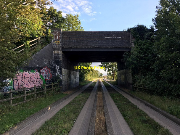 Photo 6"x4" Graffiti on Long Road bridge (2020) Trumpington c2020