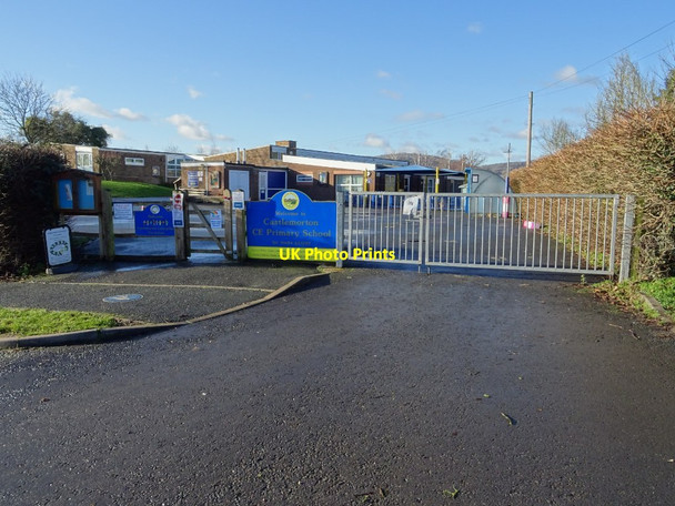 Photo 6"x4" Entrance to Castlemorton Primary School Castlemorton c2020
