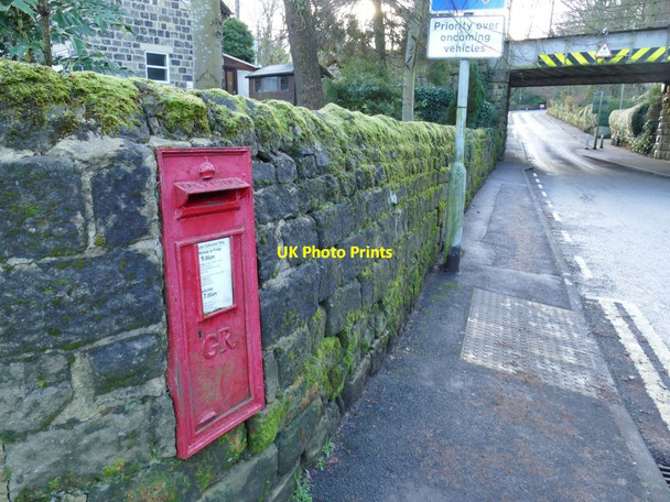 Photo 6"x4" Wall postbox on Station Road, Burley-in-Wharfedale Burley in Wharfedale c2020