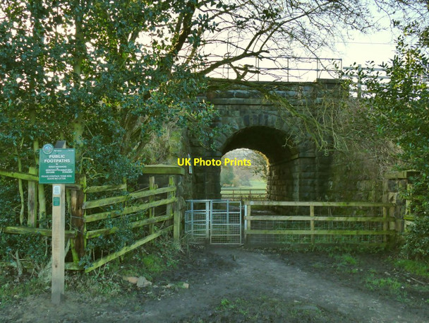 Photo 6"x4" Railway underpass between Menston and Burley Burley in Wharfedale c2020