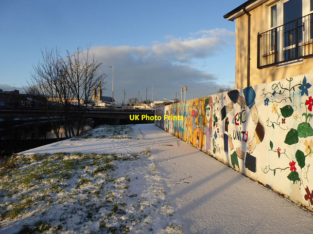 Photo 6"x4" Campsie mural, Omagh Omagh c2021