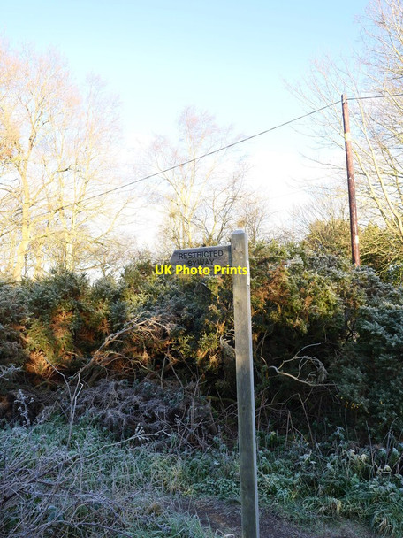Photo 6"x4" Restricted Byway sign Ridlington\/TG3430 c2021