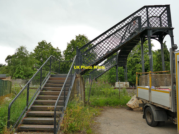 Photo 6"x4" Railway footbridge off Highfield Circle Muir of Ord c2019