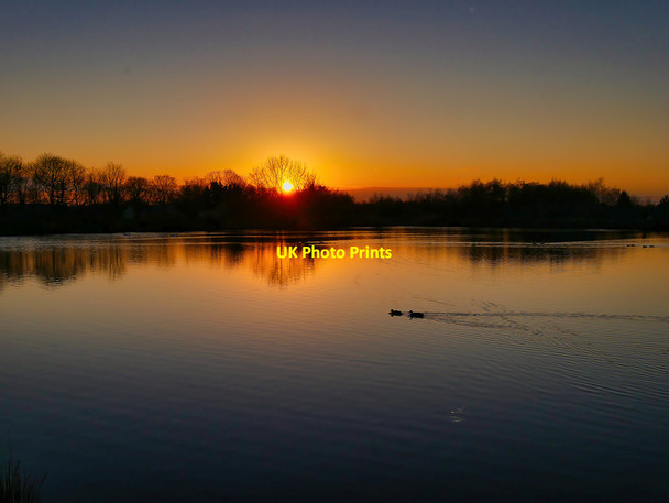 Photo 6"x4" Sunset at Starmount Lodges Little Lever c2021