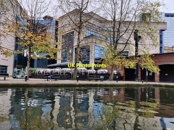 Photo 6"x4" International Convention Centre along the Birmingham Main Line Canal Lee Bank c2020