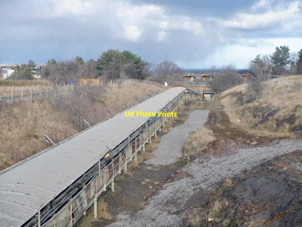 Photo 6"x4" Conveyor belt, Dunbar cement works Broxburn\/NT6977 c2021