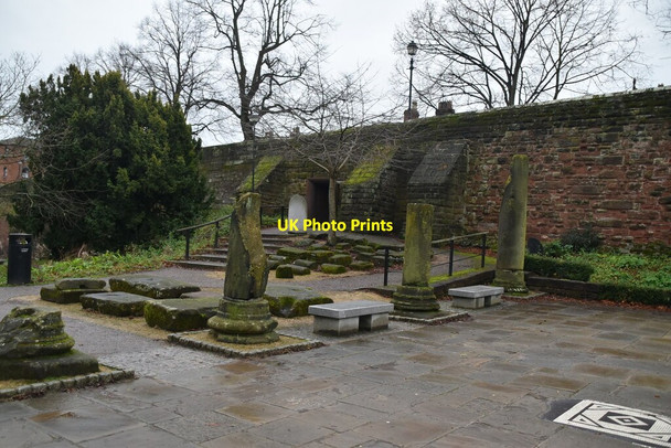 Photo 6"x4" Roman remains, Roman Gardens Chester c2019 P2