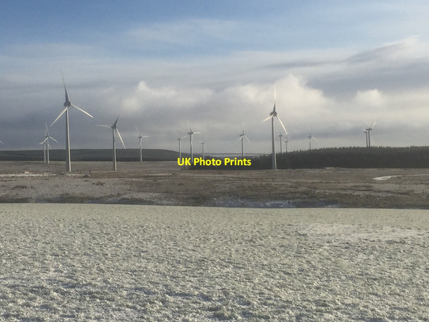 Photo 6"x4" Wind turbines, Soutra Humbie\/NT4562 c2020