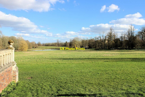 Photo 6"x4" Madingley Hall: the view from the terrace Madingley c2021