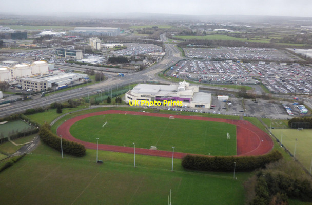 Photo 6"x4" Swords Rugby Club from the air Santry c2019