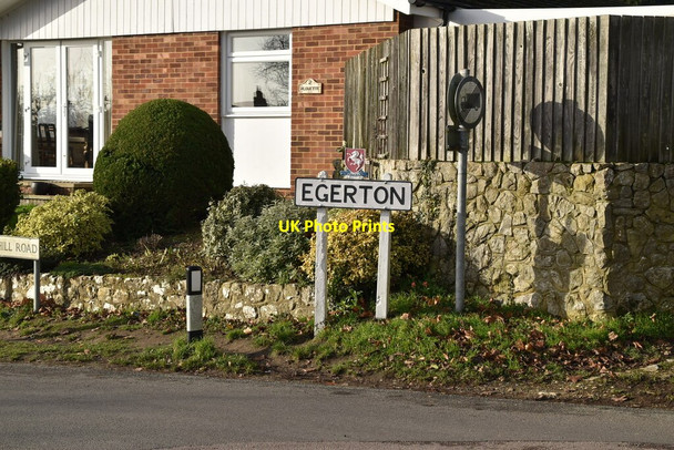 Photo 6"x4" Egerton village sign Egerton\/TQ9047 c2019