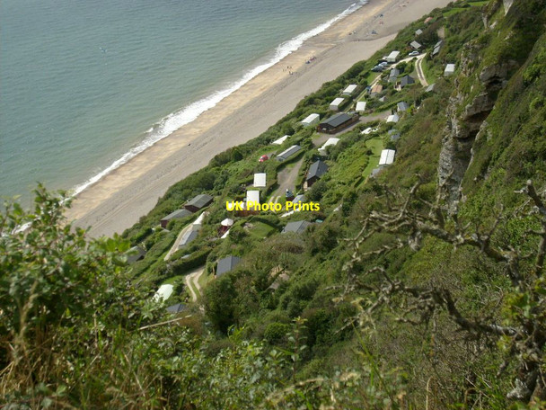 Photo 6"x4" Caravan site below East Cliff Vicarage c2012