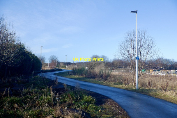Photo 6"x4" Cycle path to Roslin Millerhill c2021