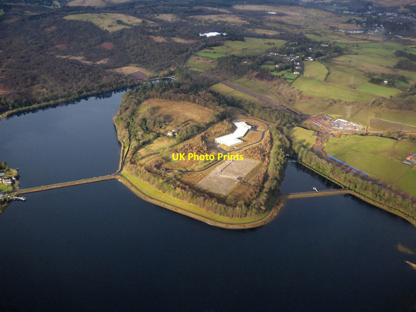 Photo 6"x4" Milngavie reservoirs from the air Milngavie c2020