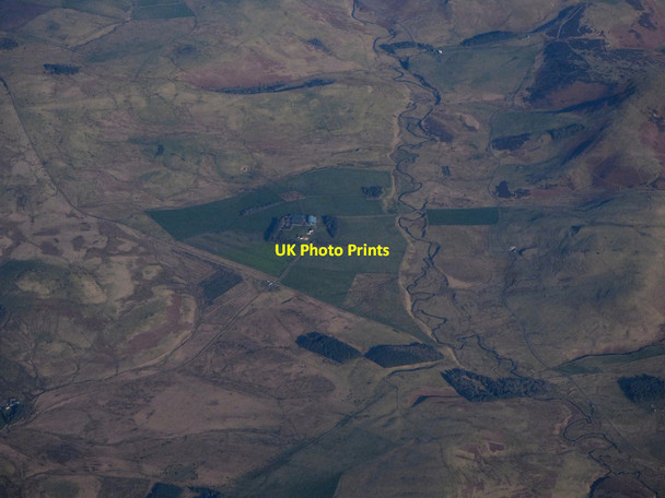 Photo 6"x4" Pennymuir Roman Camps from the air Dere Street (Roman Road)\/NT7513 c2020