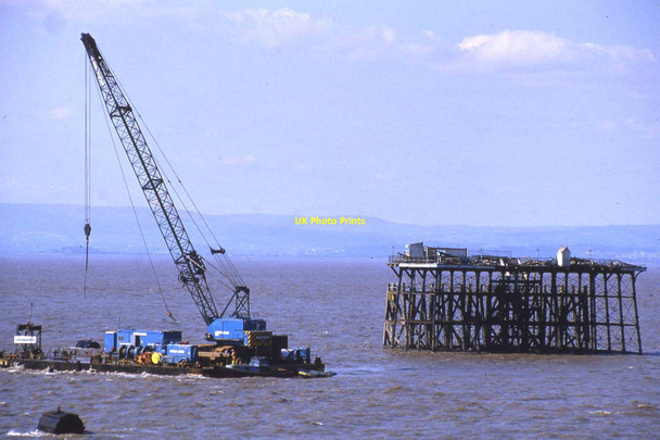 Photo 6"x4" Repairs to Clevedon Pier Clevedon c1985