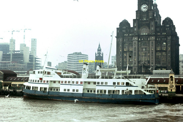 Photo 6"x4" MV Royal Iris at Liverpool Pier Head \u00e2\u0080\u0093 1972 Seacombe c1972